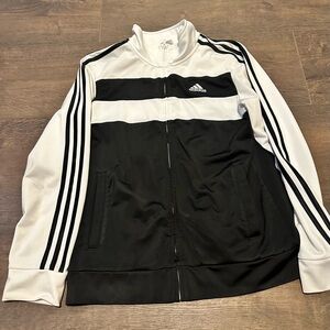 Adidas Black and White Track Jacket